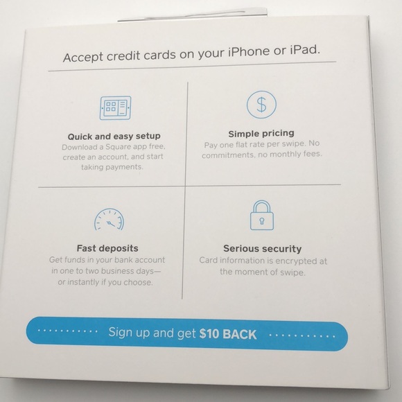 Square - Magstripe Reader with Lightning Connector - Glossy White New sealed - Picture 5 of 9